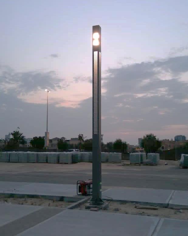 Modern lighting pole